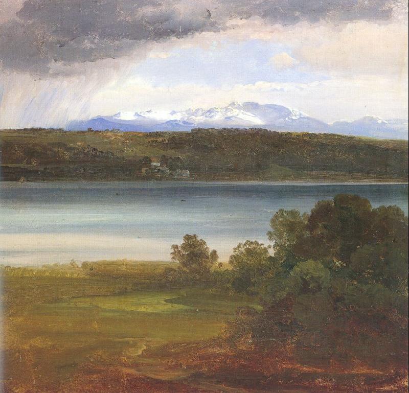 Morgenstern, Christian View Across Lake Starnberg to the Benediktenwand Germany oil painting art